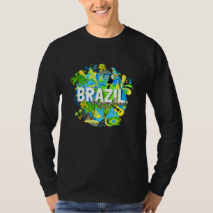 T-shirt Brésil Brésil Carnaval Brésil amour Brasil Pride V