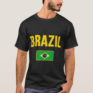 T-shirt Brésil Brésil Drapeau Brésil Souvenir Camiseta