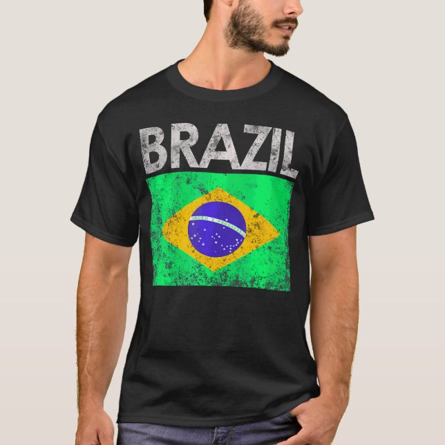 T-shirt Brésil Brésil : Fierté du drapeau brésilien (Devant)