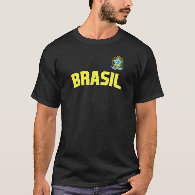 T-shirt Brésil Brésil Pride Brésil Drapeau international C (Devant)