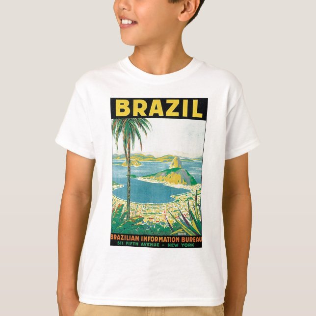 T-shirt Brésil Bureau brésilien d'information (Devant)