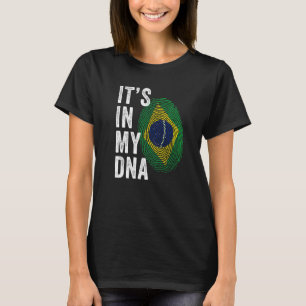 T-shirt Brésil C'est dans mon ADN Drapeau Brésilien C