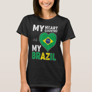 T-shirt Brésil Culture esthétique Brésil Drapeau ville Sou