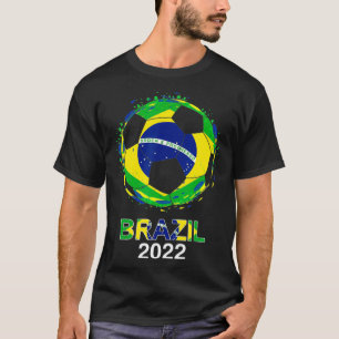 T-shirt Brésil Drapeau 2022 Supporter brésilien Soccer T