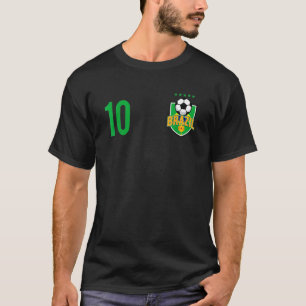 T-shirt Brésil Drapeau balle de football brésilien