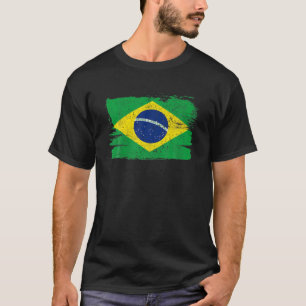 T-shirt Brésil Drapeau Brésil soutien Amitié Paix Vin