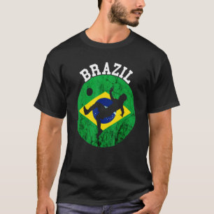 T-shirt Brésil Drapeau brésilien joueur de football Prid b