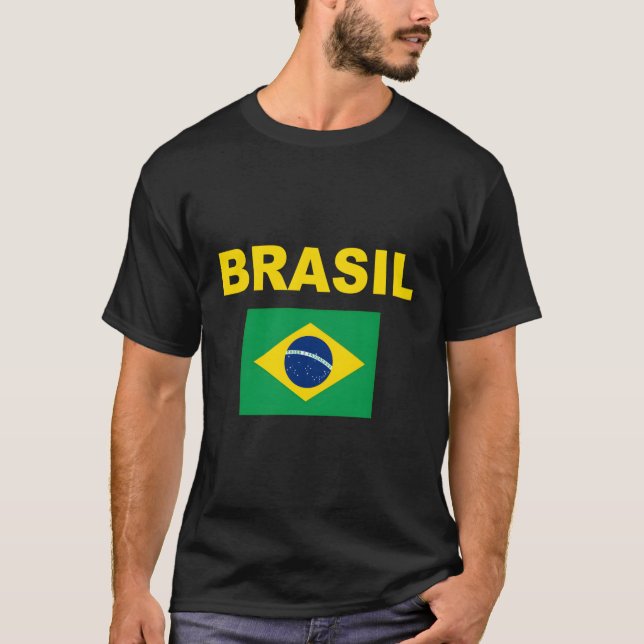 T-shirt Brésil Drapeau Cool Brésil Drapeau Brésil Drapeaux (Devant)