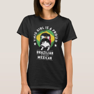T-shirt Brésil Drapeau Mexique Grandis Femmes Femme Citoye