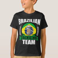 Brésil Équipe Boire Funny Brésil Drapeau Bière Par