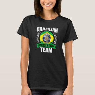T-shirt Brésil Équipe de boisson Brésil Drapeau brésilien