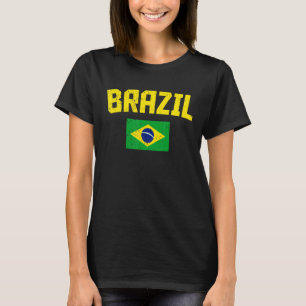 T-shirt Brésil Fans Football drapeau Brésil Prix National