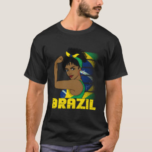 T-shirt Brésil fille Brésil fille Chica Brasil