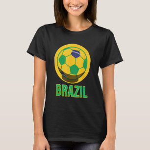 T-shirt Brésil Football drapeau brésilien
