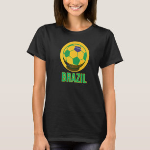 T-shirt Brésil Football Football Drapeau brésilien 1
