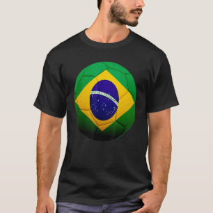 T-shirt Brésil Football National Ball Brésil drapeau Footb