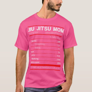 T-shirt Brésil Jiu Jitsu Maman Faits nutritionnels Bjj Mix
