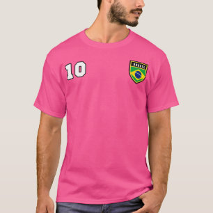 T-shirt Brésil Numéro 10 Football