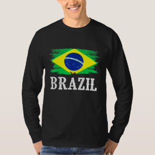 T-shirt Brésil vintage Drapeau I Love Brésil