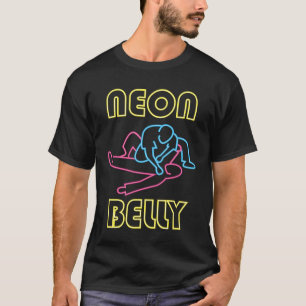 T-shirt Brésilien Jiu Jitsu : Genou au néon de BJJ sur l