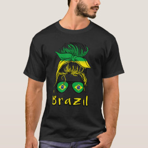 T-shirt Brésilienne Fille Brésil filles Brasil Brésilienne
