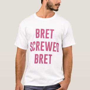 T-shirt Bret Hart T-ShirtBret vissé