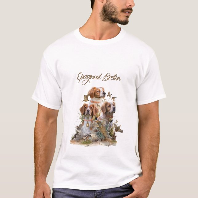 T-shirt Bretagne Espagnol, Passion pour les oiseaux (Devant)