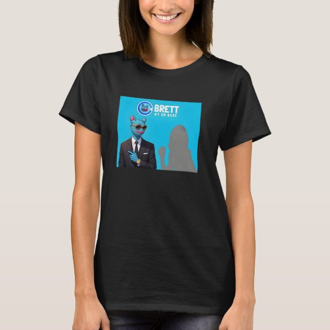 T-shirt Brett Crypto et Brett Meme Coin pour Brett Meme (Devant)