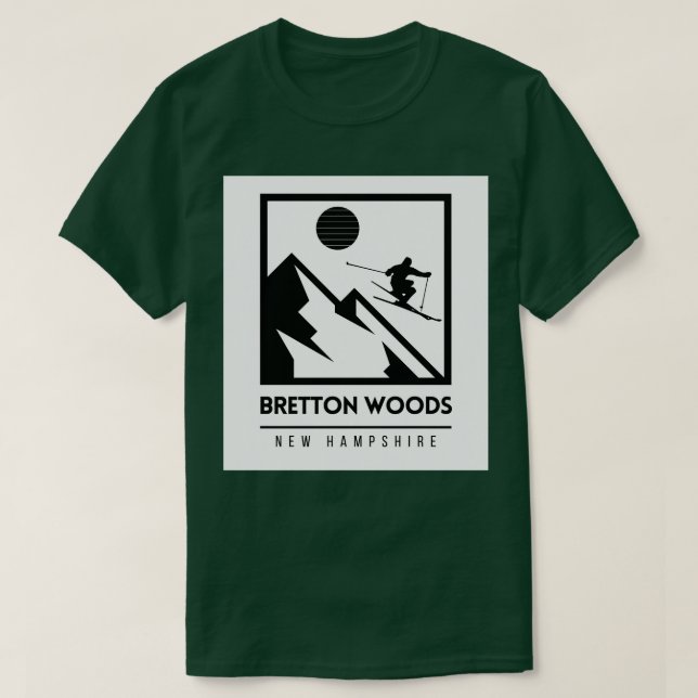 T-shirt Bretton Woods New Hampshire ski des États-Unis (Design devant)