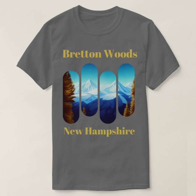 T-shirt Bretton Woods ski New Hampshire 1 (Design devant)