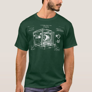 T-shirt brevet de caméra obsura vintage