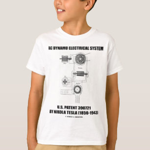 T-shirt Brevet de système électrique de dynamo à C.A. de