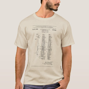 T-shirt Brevet US de 1958 284902 - Pistol en stylo fontain
