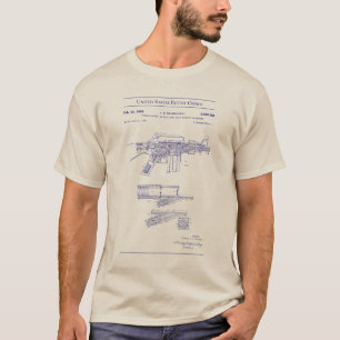 T-shirt Brevet US - Fusil automatique Colt