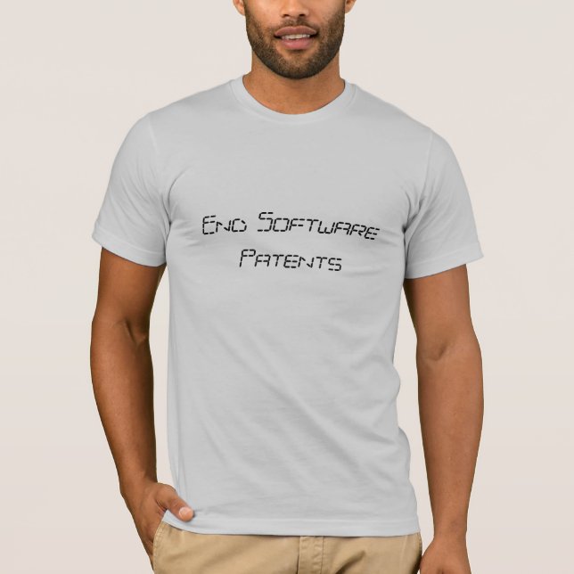 T-shirt Brevets de logiciel d'extrémité (Devant)