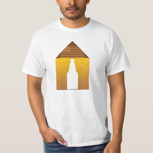 T-shirt Brew à la maison américain (Devant)