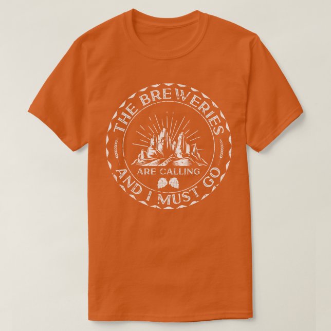T-shirt Brew Brewery Brewing Craftbeer Ale Beer (Design devant)