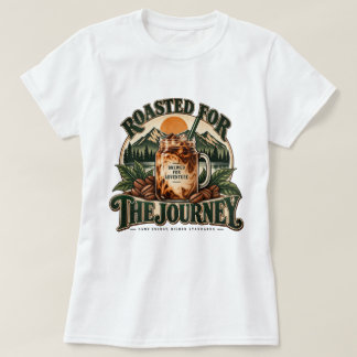 T-shirt Brew Roam Repeat Café glacé vintage montagne