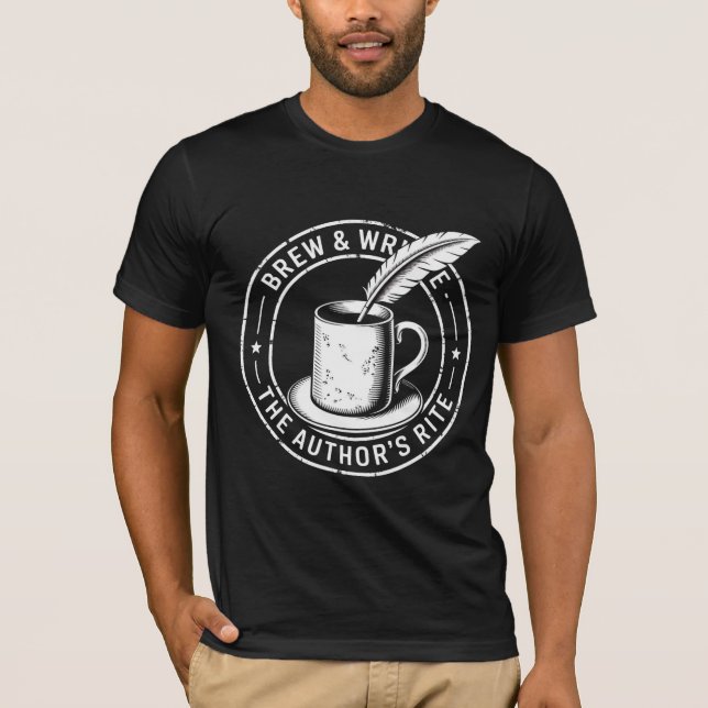 T-shirt Brew & Write - The Author's Rite (Devant)
