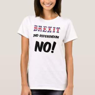 T-Shirt Brexit 2e référendum Non