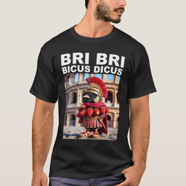 T-shirt Bri Bri Bicus Discus Mème Drôle Brainrot Italien (Devant)