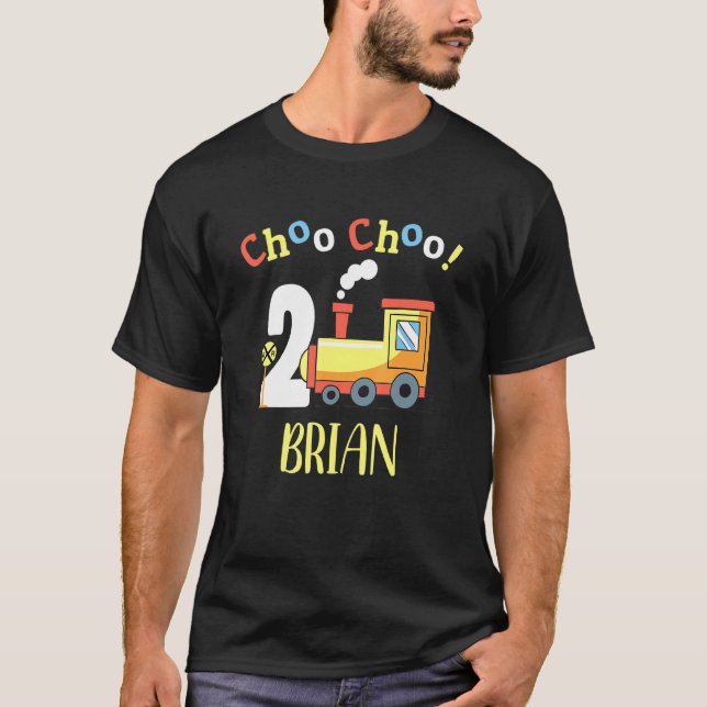 T-shirt Brian Choo Choo Deux Train 2e Anniversaire 2 (Devant)