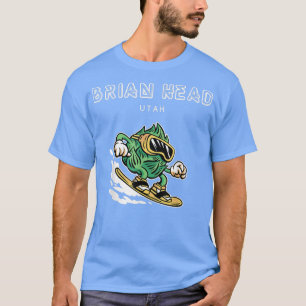 T-shirt Brian Head UtahFunny Snowboard Beer Hops