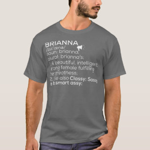T-shirt Brianna Nom Brianna Définition Brianna Femme Nam
