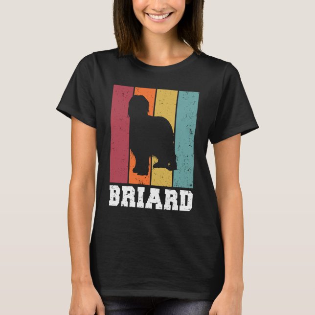 T-shirt Briard Vintage  1 (Devant)