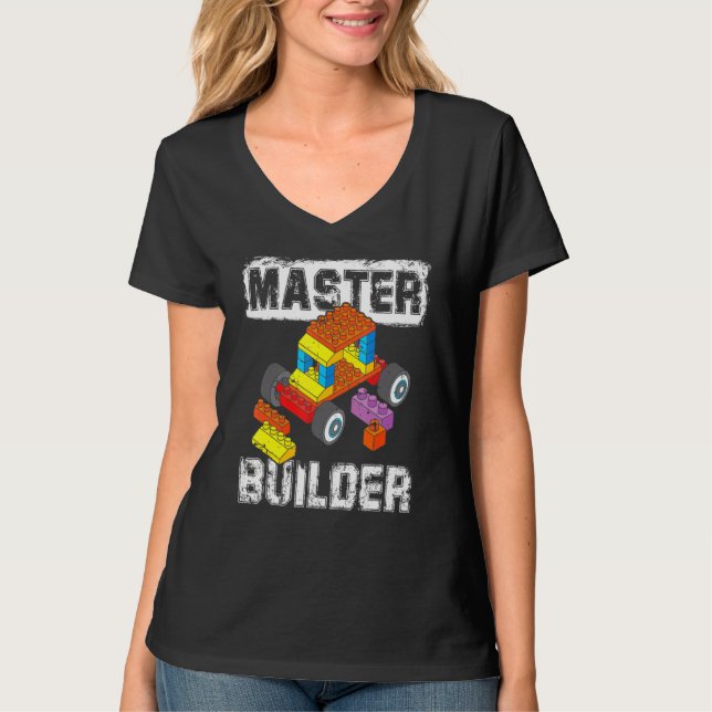 T-shirt Brick Builder Blocs Master Builder Jouet pour enfa (Devant)