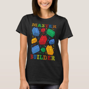 T-shirt Brick Builder Funny Blocks Master Builder Cadeau P