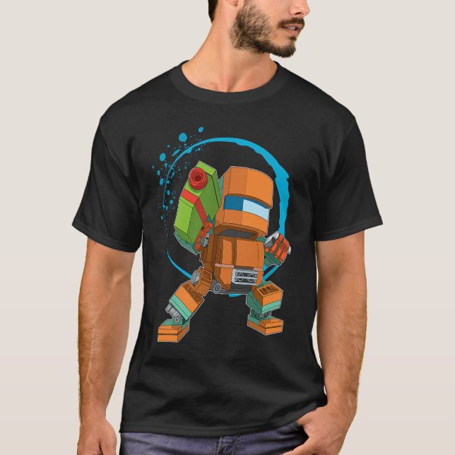 T-shirt Brick Robot   Master Builder  MOC Mech (Devant)