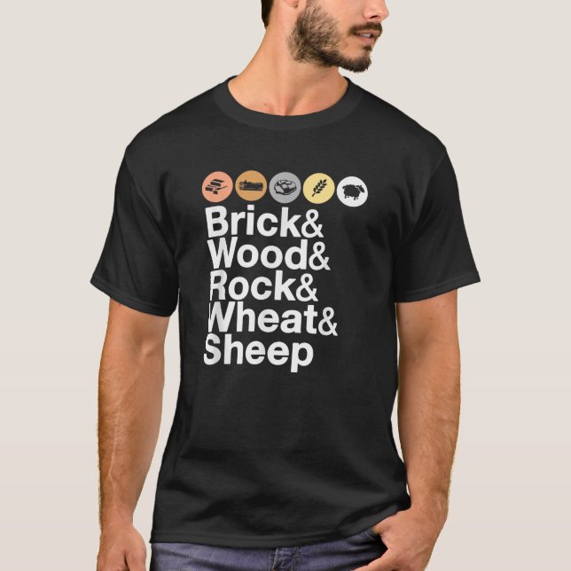 T-shirt Brick Wood Rock Blé Sheep (Devant)