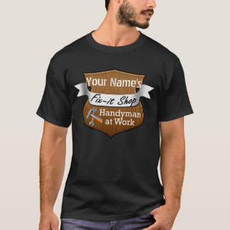 T-shirt Bricoleur personnalisé Difficulté-il nom fait sur